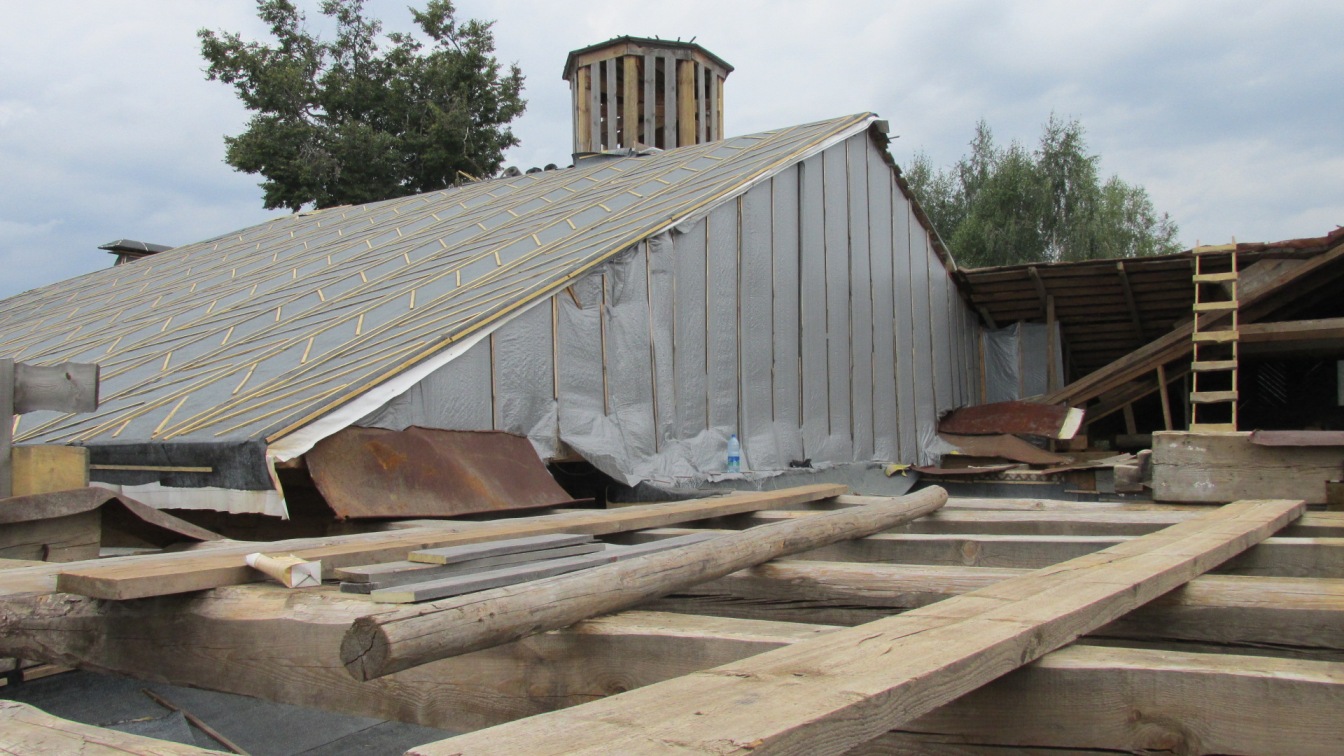 Стоимость покрытия крыши рубероидом